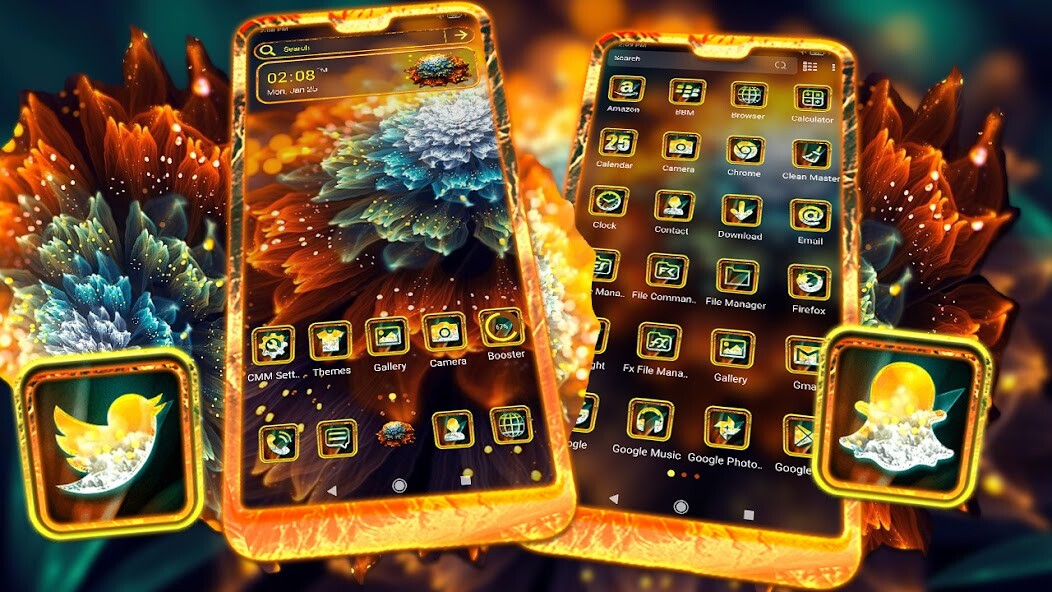 Run android online APK Fractal Flower Light Theme from MyAndroid or emulate Fractal Flower Light Theme using MyAndroid