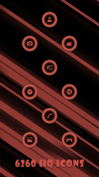 Run android online APK Fractals Red Icons from MyAndroid or emulate Fractals Red Icons using MyAndroid