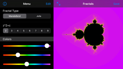 Emulate iPhone app Fractals using MyAndroid Emulate iPhone app Fractals using MyAndroid