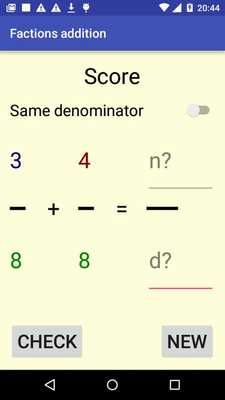 Emulate Android APK Fractions addition Emulate Android APK Fractions addition