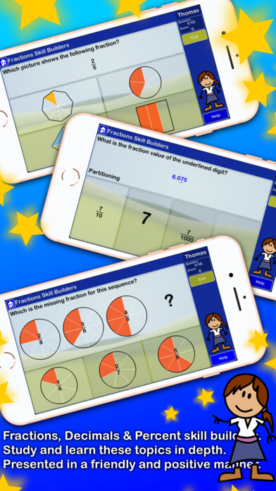 Emulate iPhone app Fractions Decimals Percentages using MyAndroid Emulate iPhone app Fractions Decimals Percentages using MyAndroid