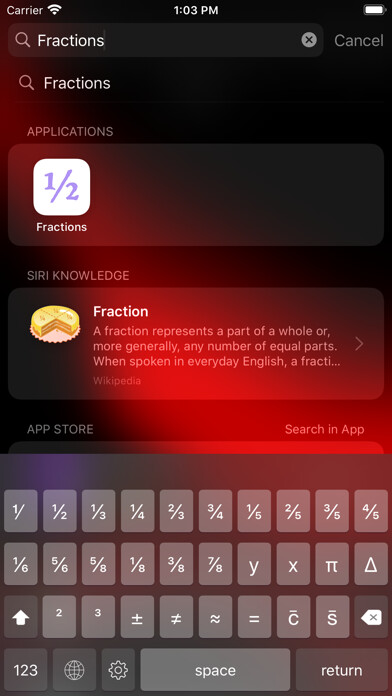 Emulate iPhone app Fractions Keyboard using MyAndroid Emulate iPhone app Fractions Keyboard using MyAndroid