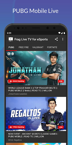 Run android online APK Frag - Live TV for eSports, Watch Live Streaming from MyAndroid or emulate Frag - Live TV for eSports, Watch Live Streaming using MyAndroid