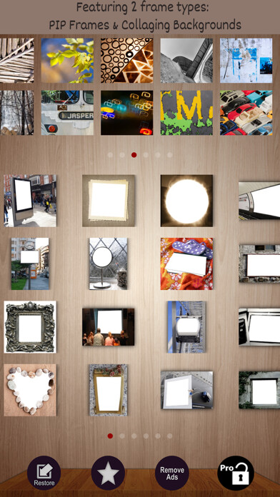 Emulate iPhone app Frames Creative PIP in Photo using MyAndroid