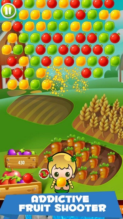 Emulate iPhone app Fram Fruit Bubble 2 using MyAndroid