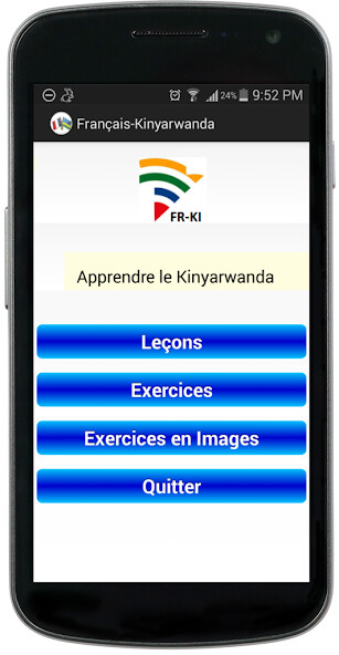 Run android online APK Français Kinyarwanda (Demo) from MyAndroid or emulate Français Kinyarwanda (Demo) using MyAndroid