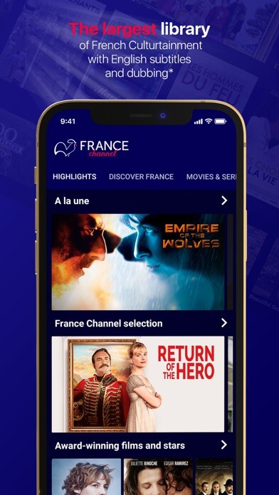 Emulate iPhone app France Channel using MyAndroid