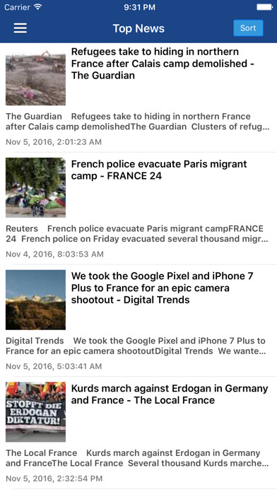 Emulate iPhone app France News In English using MyAndroid Emulate iPhone app France News In English using MyAndroid