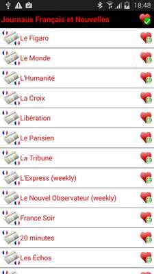 Emulate Android APK France Newspapers and News