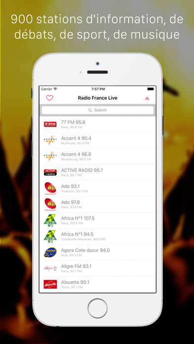 Emulate iPhone app France Radio Live (Radio Français FM) - Include France Inter, France Bleu, Europe 1, Skyrock, Fun Radio, NRJ France using MyAndroid Emulate iPhone app France Radio Live (Radio Français FM) - Include France Inter, France Bleu, Europe 1, Skyrock, Fun Radio, NRJ France using MyAndroid