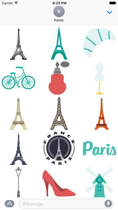 Emulate iPhone app France Sticker Pack using MyAndroid