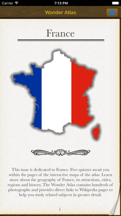 Emulate iPhone app France. The Wonder Atlas Quiz using MyAndroid Emulate iPhone app France. The Wonder Atlas Quiz using MyAndroid