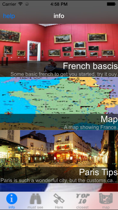 Emulate iPhone app France Travel Guide using MyAndroid Emulate iPhone app France Travel Guide using MyAndroid