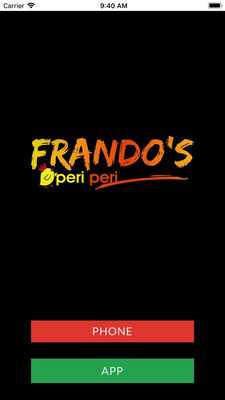 Emulate Android APK Frandos Peri Peri TS18