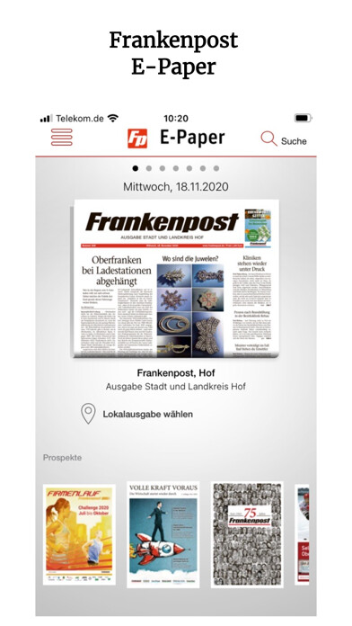 Emulate iPhone app Frankenpost E-Paper using MyAndroid Emulate iPhone app Frankenpost E-Paper using MyAndroid