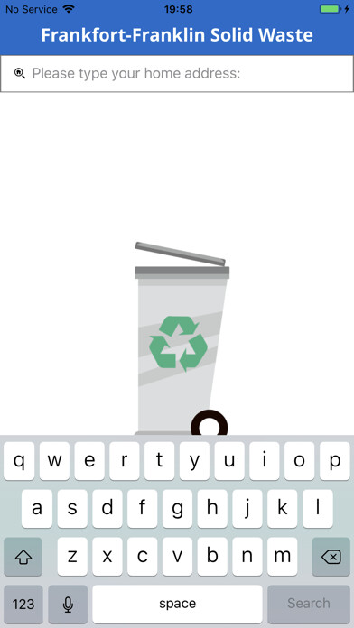Emulate iPhone app Frankfort-Franklin Solid Waste using MyAndroid