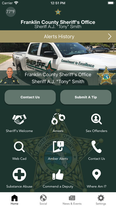 Emulate iPhone app Franklin County Sheriff (FL) using MyAndroid Emulate iPhone app Franklin County Sheriff (FL) using MyAndroid
