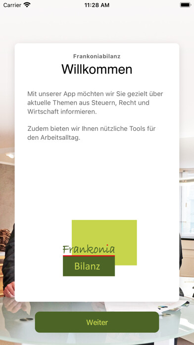 Emulate iPhone app Frankoniabilanz using MyAndroid