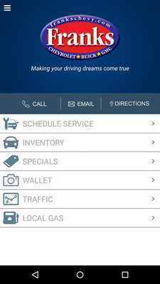 Emulate Android APK Franks Chevrolet Buick GMC Emulate Android APK Franks Chevrolet Buick GMC
