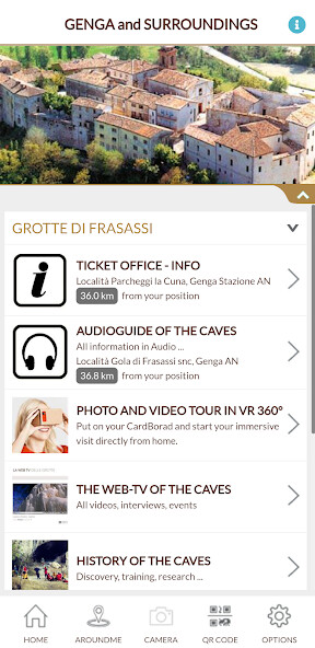 Run android online APK Frasassi Experiences from MyAndroid or emulate Frasassi Experiences using MyAndroid
