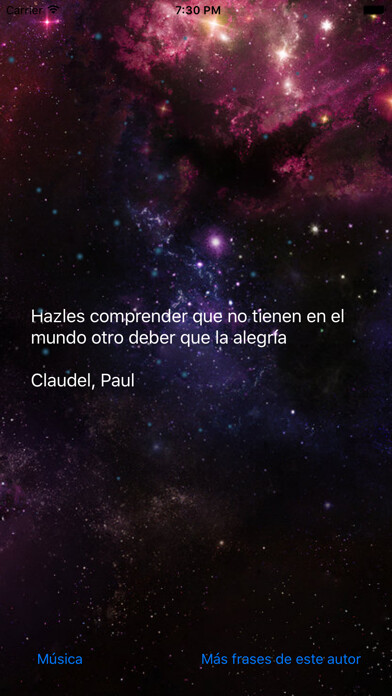 Emulate iPhone app Frases celebres para pensar using MyAndroid Emulate iPhone app Frases celebres para pensar using MyAndroid