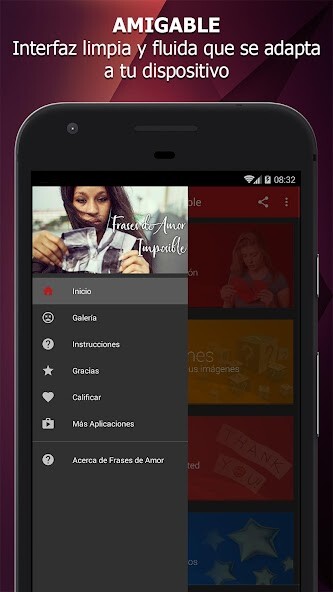 Run android online APK Frases de amor imposible from MyAndroid or emulate Frases de amor imposible using MyAndroid