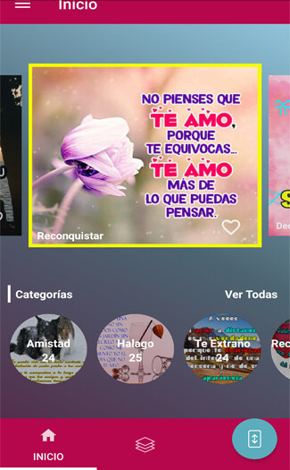 Run android online APK Frases de Amor y Versos Bonito from MyAndroid or emulate Frases de Amor y Versos Bonito using MyAndroid