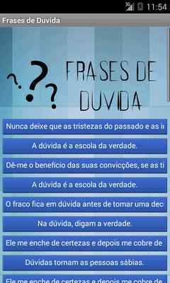 Emulate Android APK Frases de Duvida