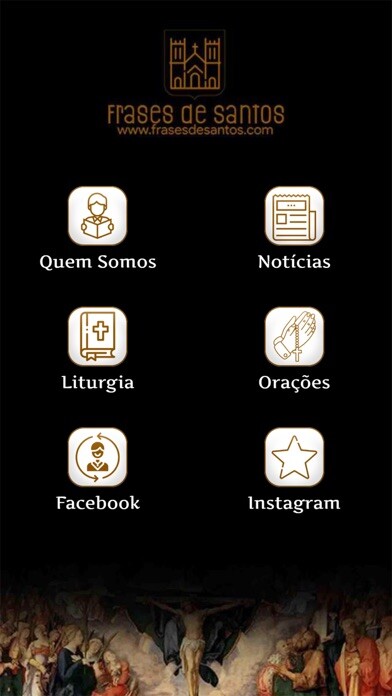 Emulate iPhone app Frases de Santos Oficial using MyAndroid Emulate iPhone app Frases de Santos Oficial using MyAndroid
