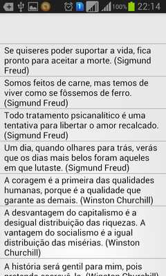 Emulate Android APK Frases Intelectuais SMS