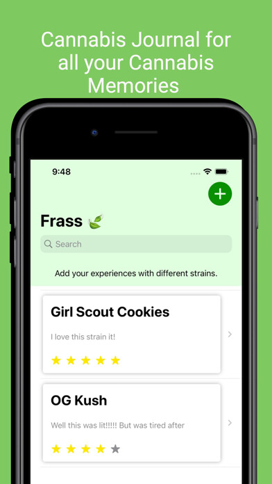 Emulate iPhone app Frass - Cannabis Journal using MyAndroid Emulate iPhone app Frass - Cannabis Journal using MyAndroid