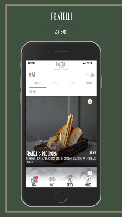 Emulate iPhone app Fratelli Örebro using MyAndroid Emulate iPhone app Fratelli Örebro using MyAndroid