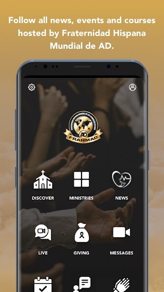 Run android online APK Fraternidad Hispana Mundial AD from MyAndroid or emulate Fraternidad Hispana Mundial AD using MyAndroid