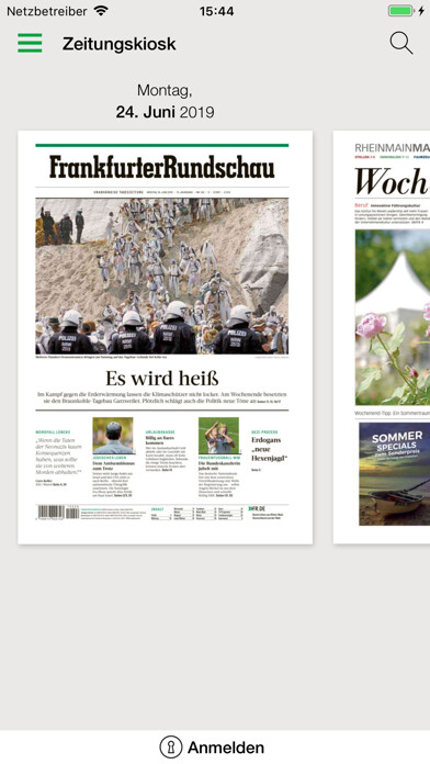 Emulate iPhone app FR Digitale Zeitung using MyAndroid Emulate iPhone app FR Digitale Zeitung using MyAndroid