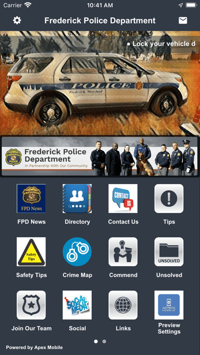 Emulate iPhone app Frederick Police Department using MyAndroid Emulate iPhone app Frederick Police Department using MyAndroid