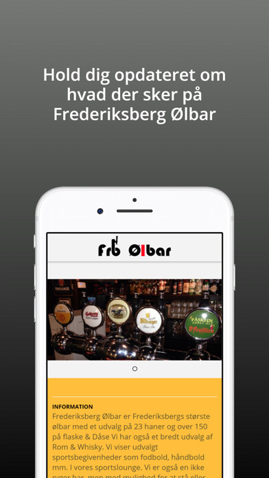 Emulate iPhone app Frederiksberg Ølbar using MyAndroid Emulate iPhone app Frederiksberg Ølbar using MyAndroid