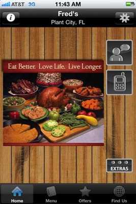 Emulate Android APK Freds Southern Kitchen