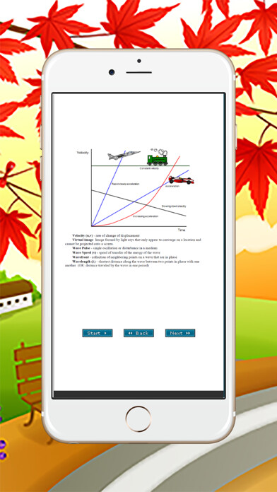 Emulate iPhone app Free Basic Physics Vocabulary using MyAndroid