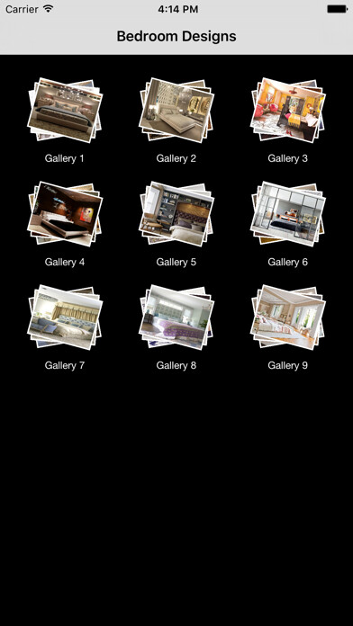 Emulate iPhone app Free Bedroom Designs using MyAndroid