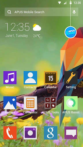 Emulate Android APK Free Colorful Lovely Bird theme for Android