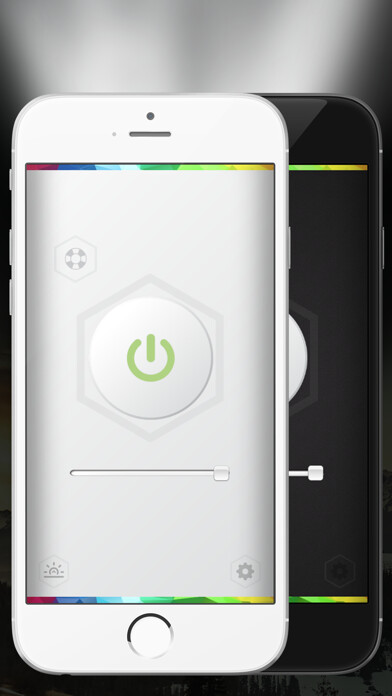 Emulate iPhone app Free Flashlight Glow using MyAndroid