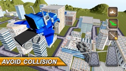 Emulate iPhone app Free Flying Jet Truck Simulator: Transformer Car using MyAndroid
