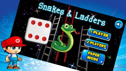 Emulate iPhone app Free Glow Doodle Snakes And Ladders Board Game using MyAndroid