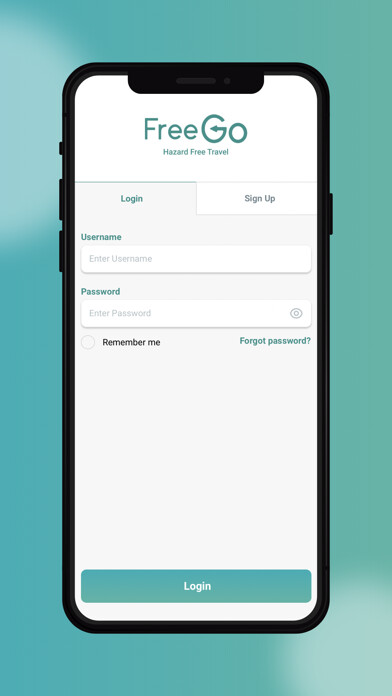 Emulate iPhone app FreeGo: Hazard Free Travel using MyAndroid