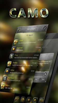 Emulate Android APK (FREE) GO SMS PRO CAMO THEME