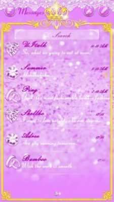 Emulate Android APK (FREE) GO SMS PURPLE GLITTER