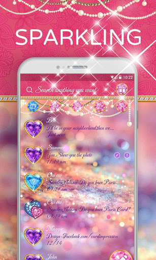 Emulate Android APK (FREE) GO SMS SPARKLING2 THEME