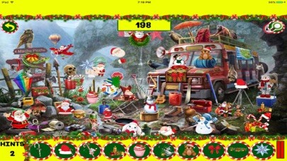 Emulate iPhone app Free Hidden Objects:Christmas Night Hidden Object using MyAndroid