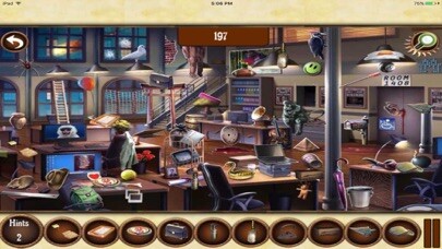 Emulate iPhone app Free Hidden Objects:Hidden Agendas Mystery 5 using MyAndroid
