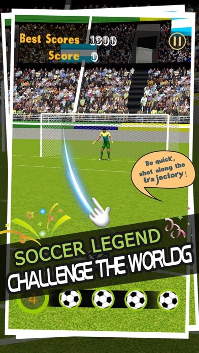 Emulate iPhone app Free Kick Soccer Goal - Penalty Flick Football using MyAndroid Emulate iPhone app Free Kick Soccer Goal - Penalty Flick Football using MyAndroid